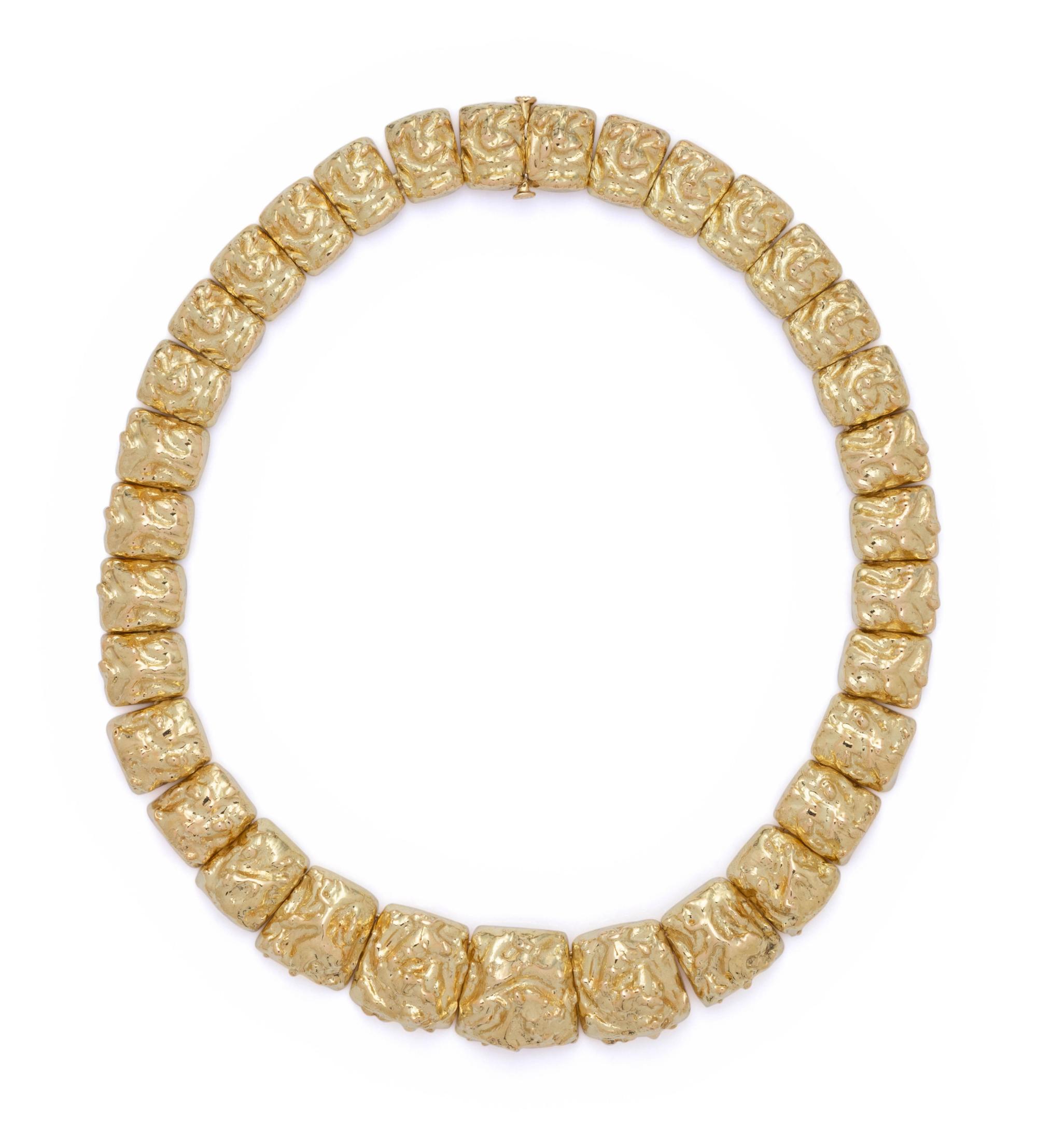 DAVID WEBB, YELLOW GOLD NECKLACE