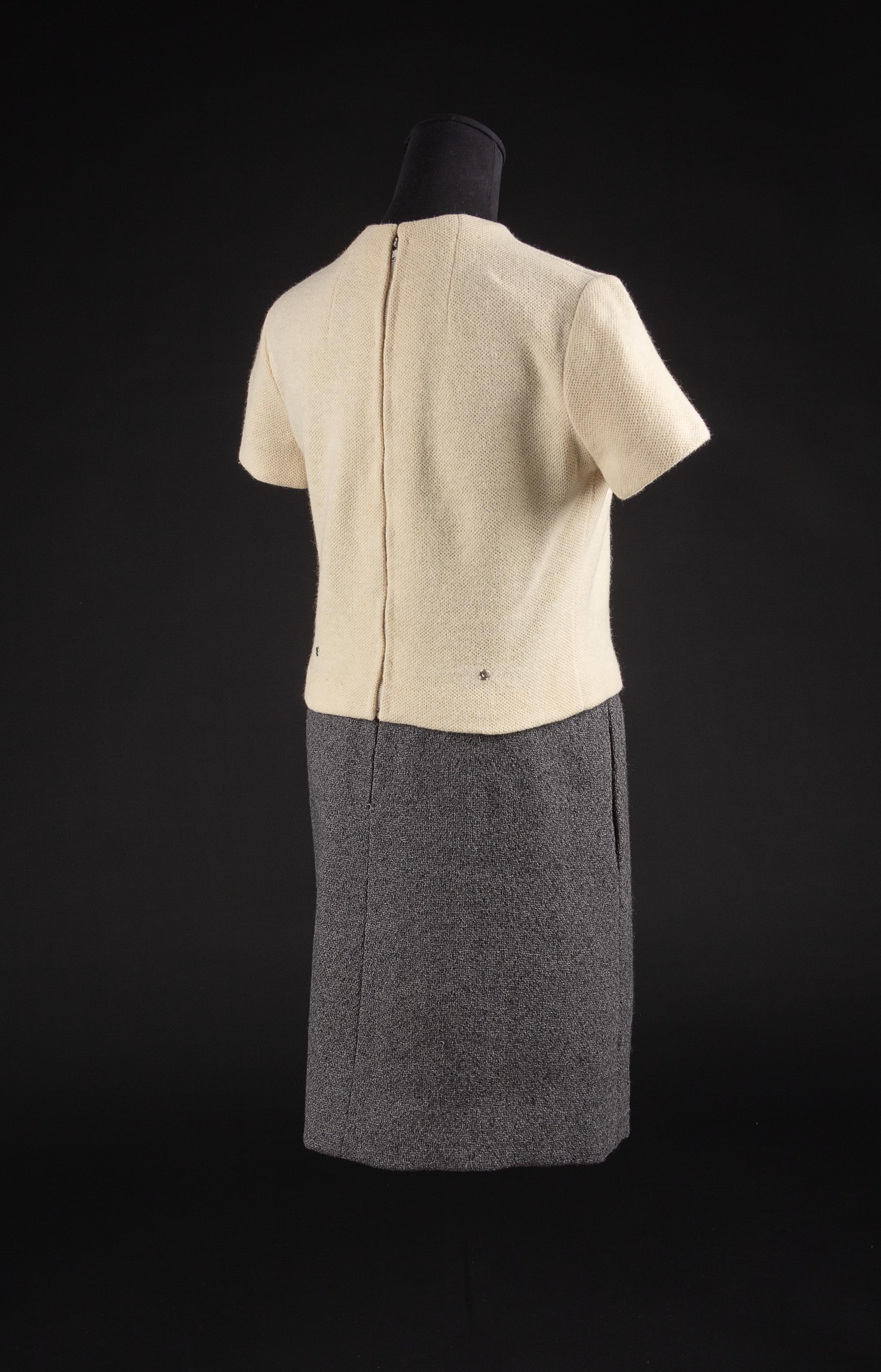 Christian Dior by Marc Bohan Haute Couture Ensemble, Autumn-Winter 1964 — Worn by Dame Olivia de Havilland.