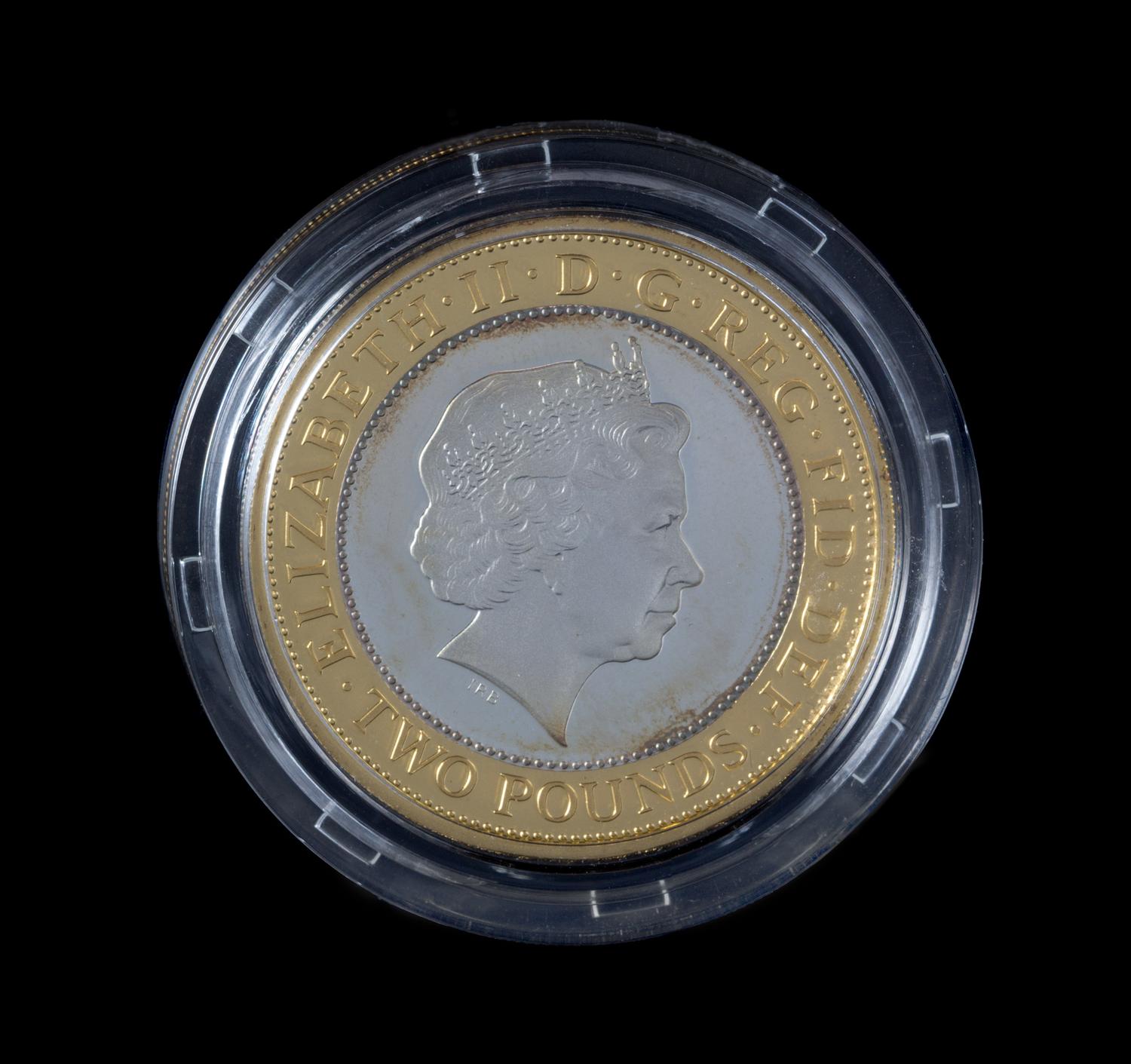 Two United Kingdom Royal Mint 2008 Olympic Games Handover Ceremony 2 Pound Proofs