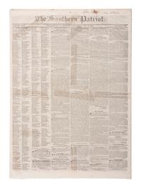 [TEXAS REVOLUTION] Charleston Southern Patriot . Vol. XXXV, No. 56,589. Charleston, SC: 12 May 1836