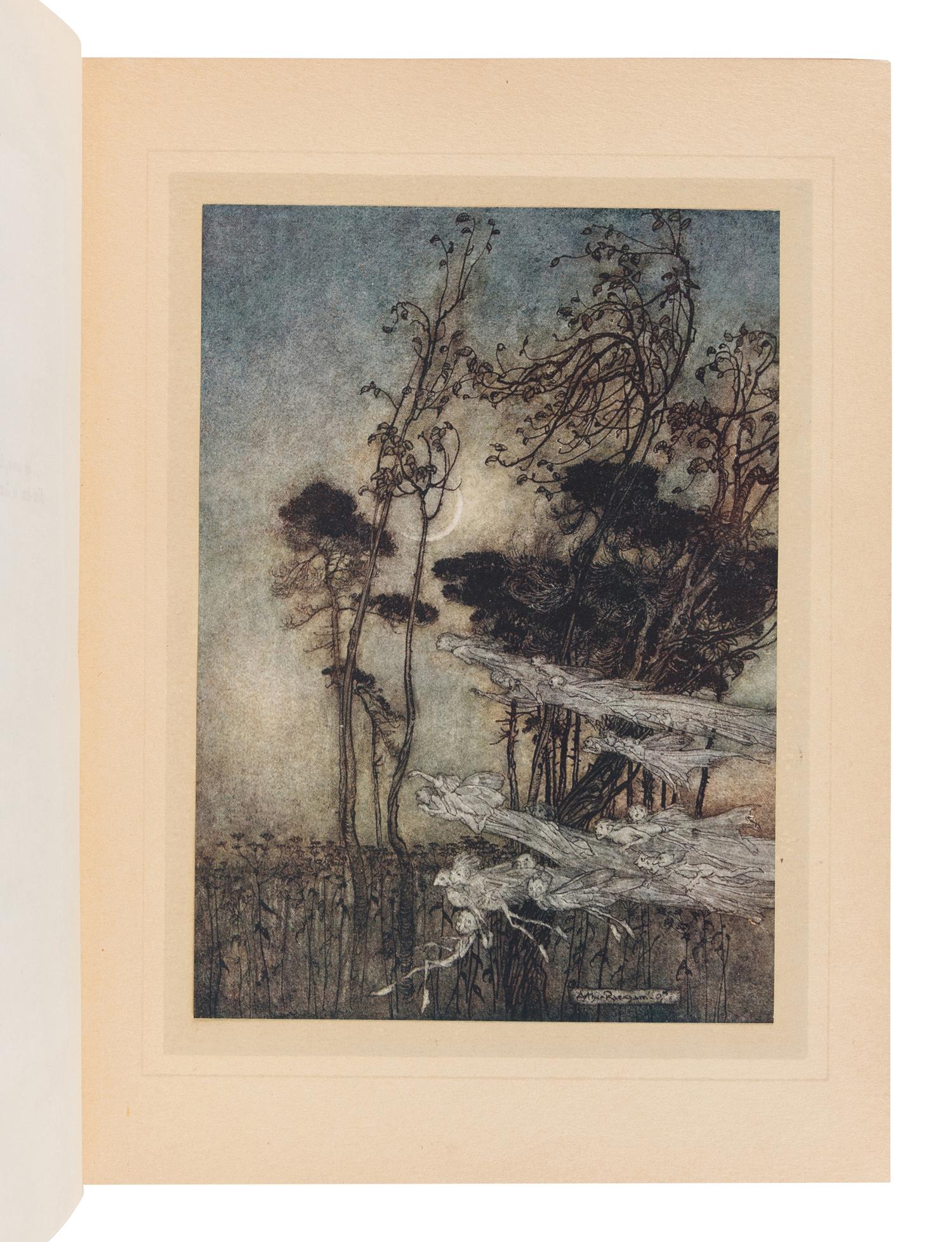 SHAKESPEARE, William (1564-1616). Arthur RACKHAM, illustrator. A Midsummer-Night’s Dream by William Shakespeare. New York & London: Doubleday, Page & Co., and William Heinemann, 1908.