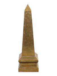 A Neoclassical Style Brass Obelisk — 20TH CENTURY