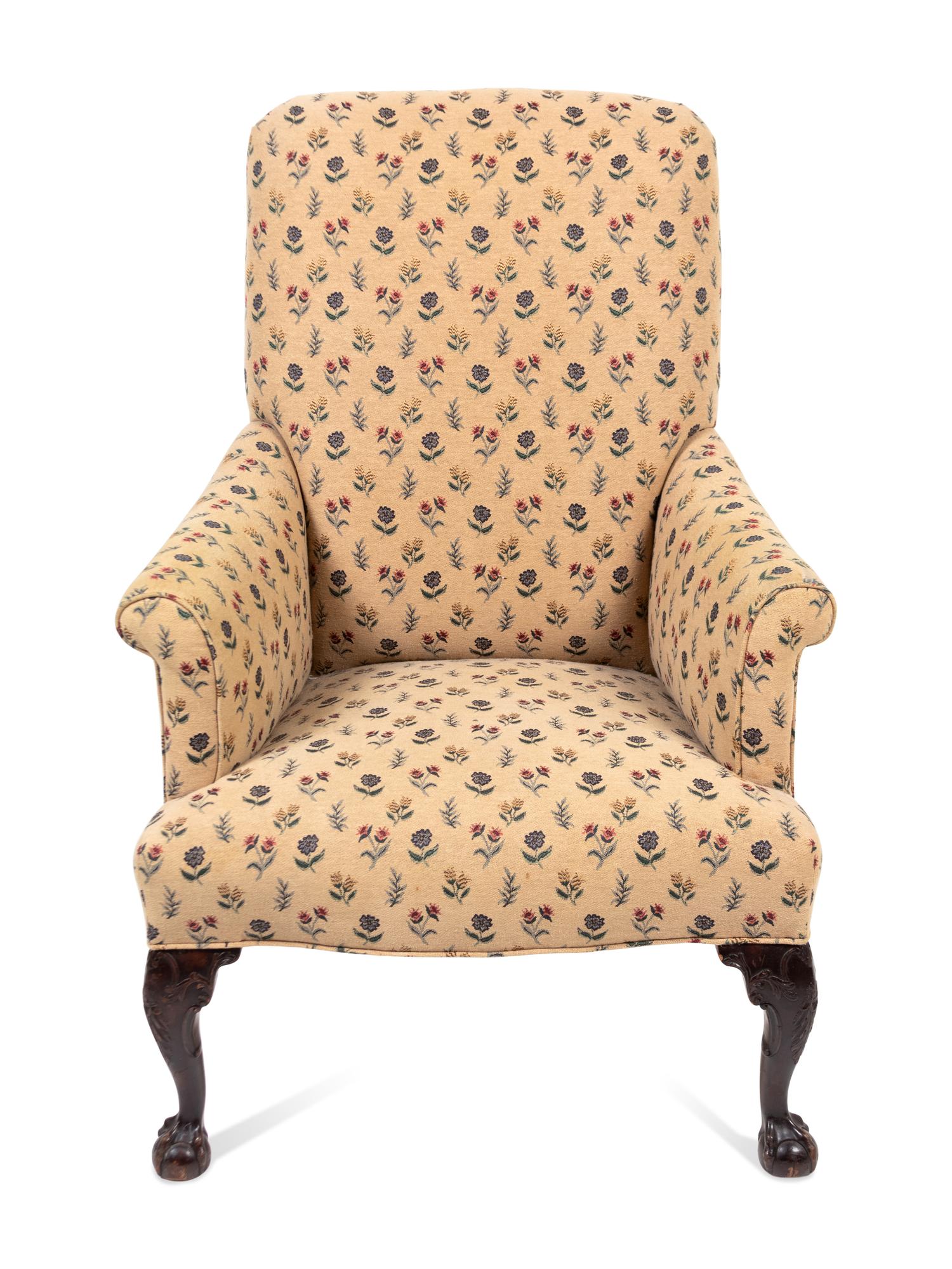 A George III Style Mahogany Armchair