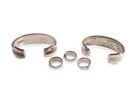 Silver and Channel Inlay Cuff Bracelets and Rings