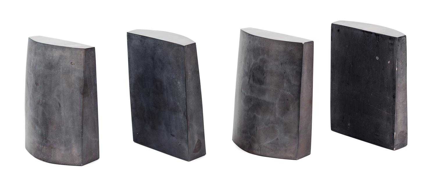 Two Pairs of Stone Book Ends Height 8 inches. — 20TH CENTURY