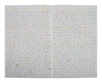 [GOLD RUSH]. ALS describing a voyage to California and a miner's experiences there. September 1852.
