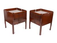 A Pair of George III Mahogany Bedside Commodes — 18TH/19TH CENTURY