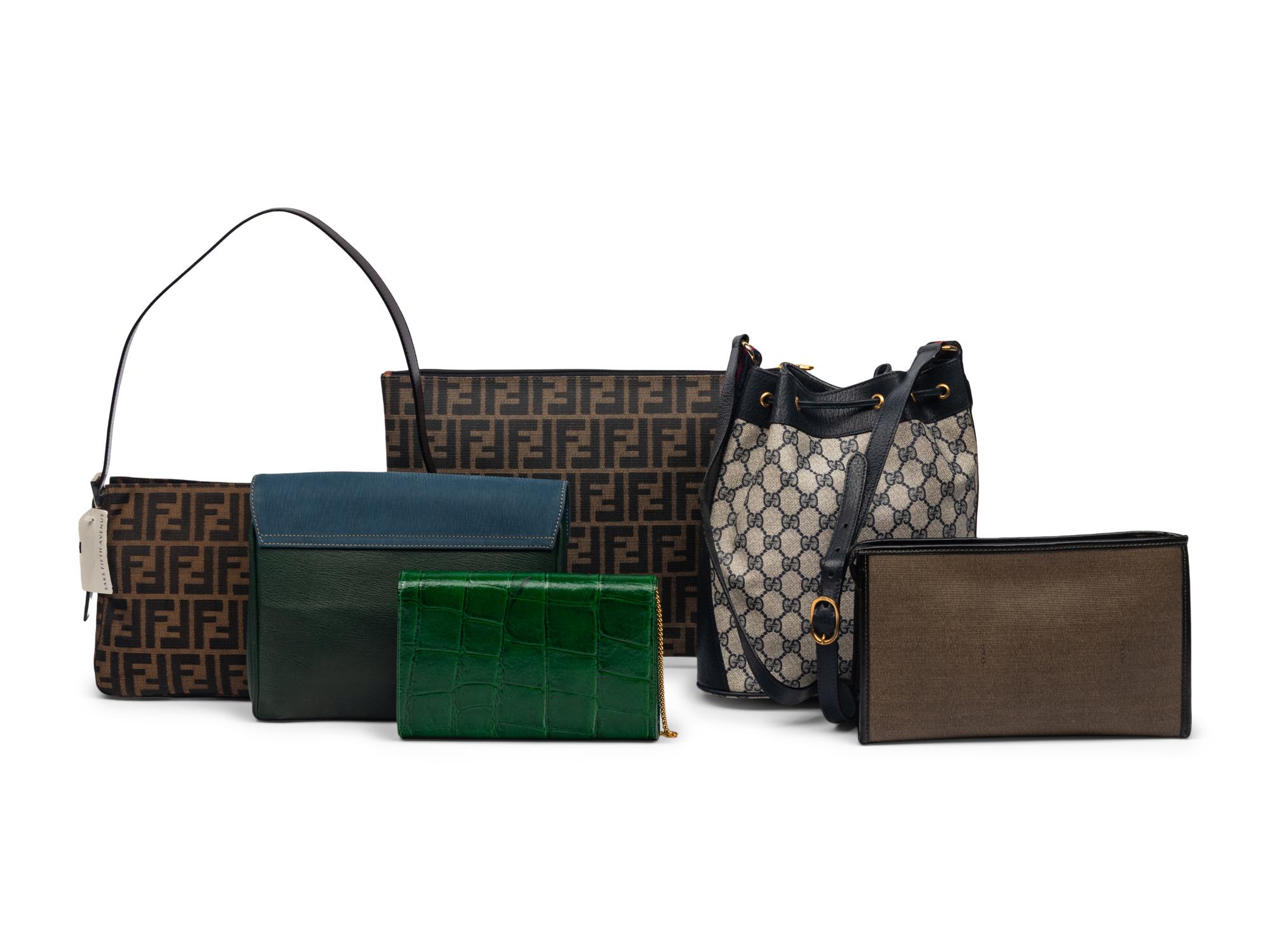 Six Designer Bags, Mostly Fendi