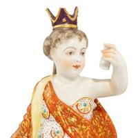 A Set of Four Chelsea Porcelain Figures Allegorical of the Continents