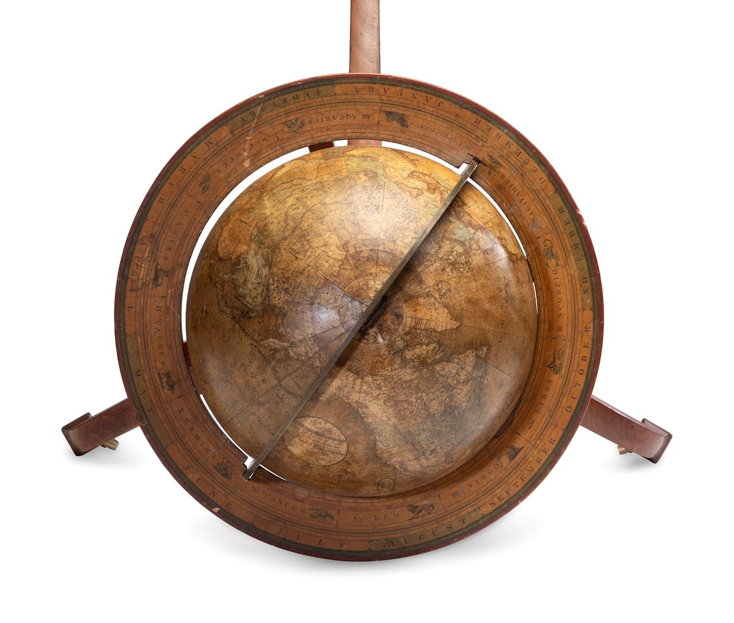 A Josiah Loring 11-Inch Terrestrial Globe