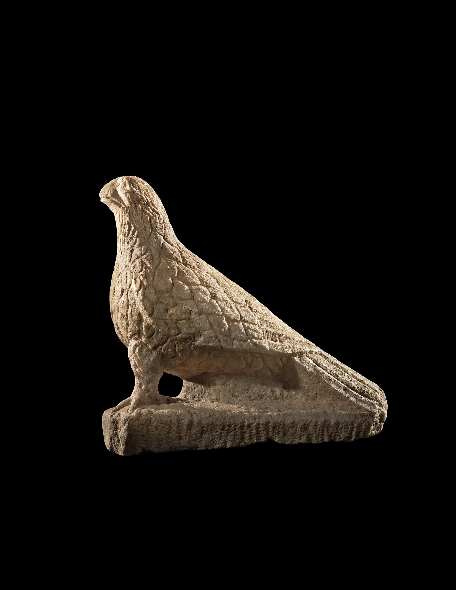 A Roman Marble Perching Eagle