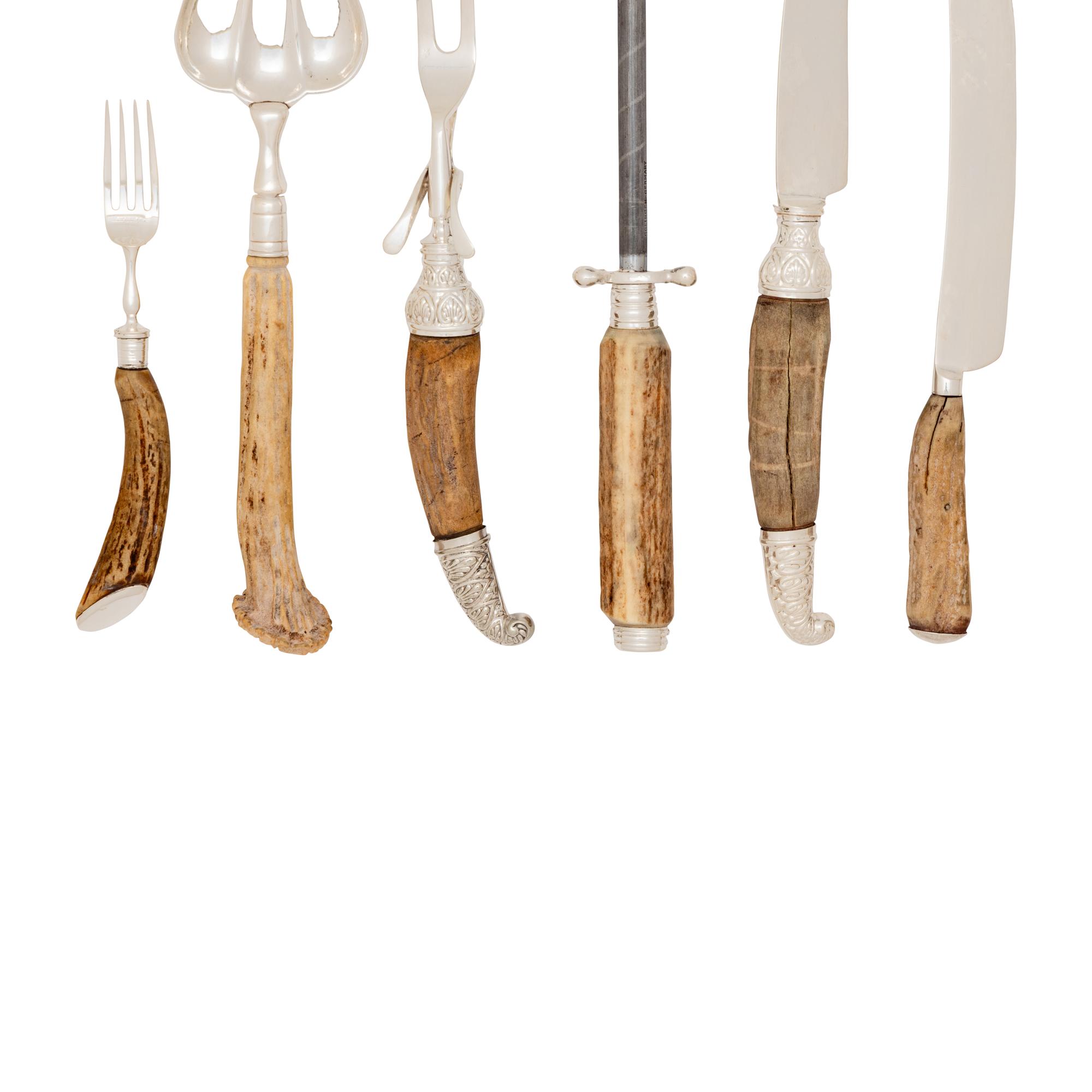 A Group of Horn Mounted Serving Articles