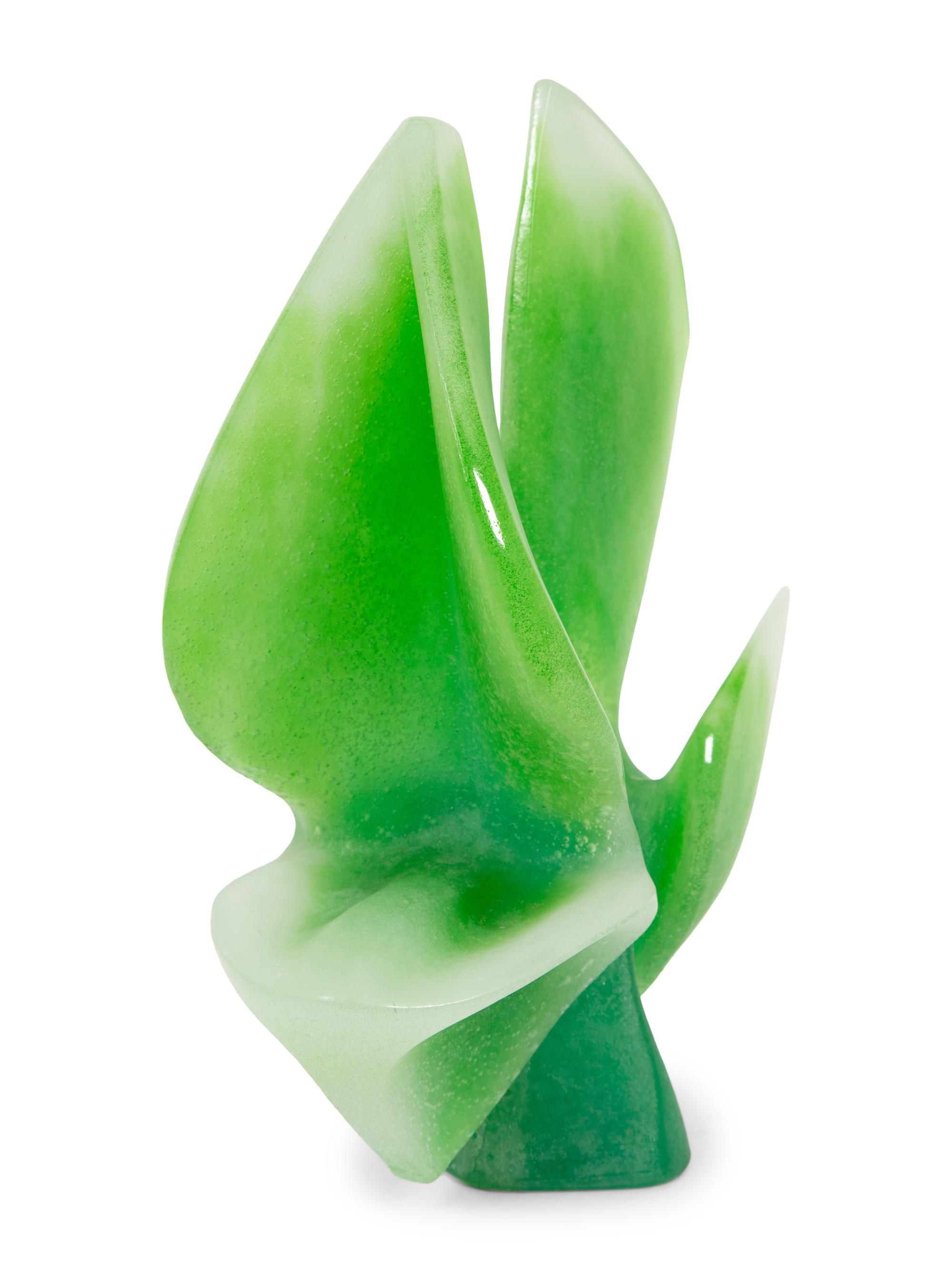 A Daum Pâte de Verre La Fleur Sculpture