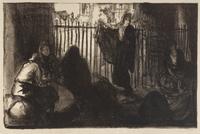 Untitled (Refugees Sheltering among Ruins), c. 1917