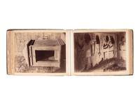 [EARLY PHOTOGRAPHY] Album containing albumen prints of Egyptian scenes and landmarks by various photographers.