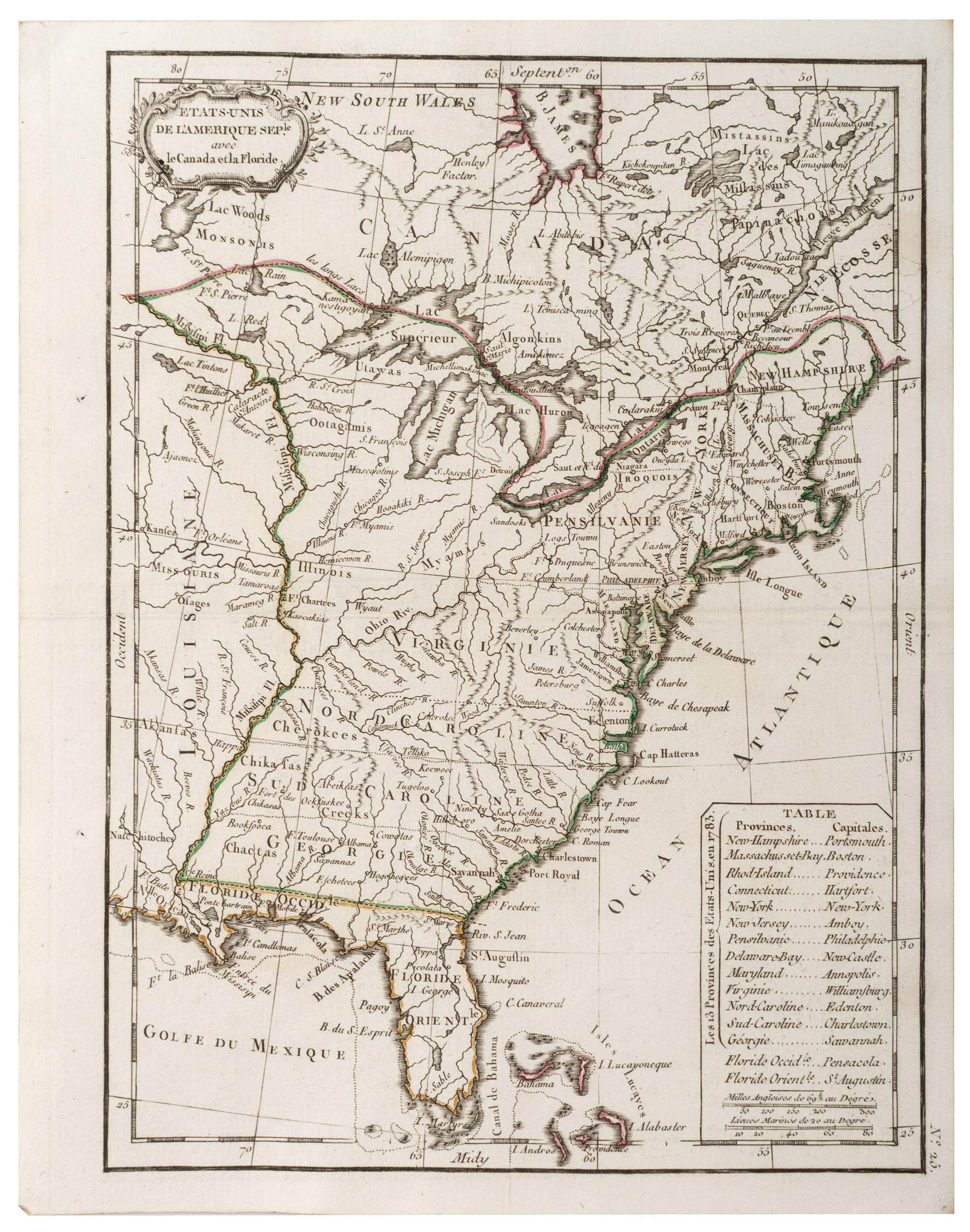[MAPS]. A group of 3 maps of North America.