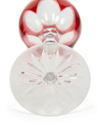 Six Cut-to-Clear Glass Goblets