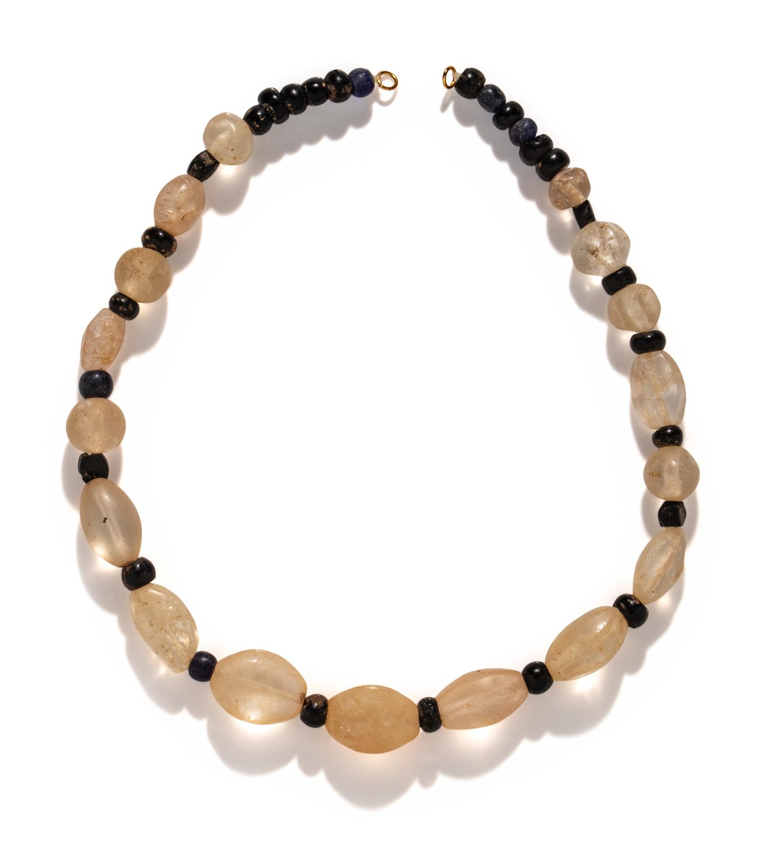 A Western Asiatic Rock Crystal Bead Necklace