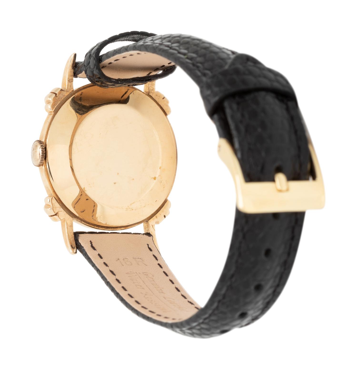 LeCOULTRE, VINTAGE, 14K YELLOW GOLD WRISTWATCH