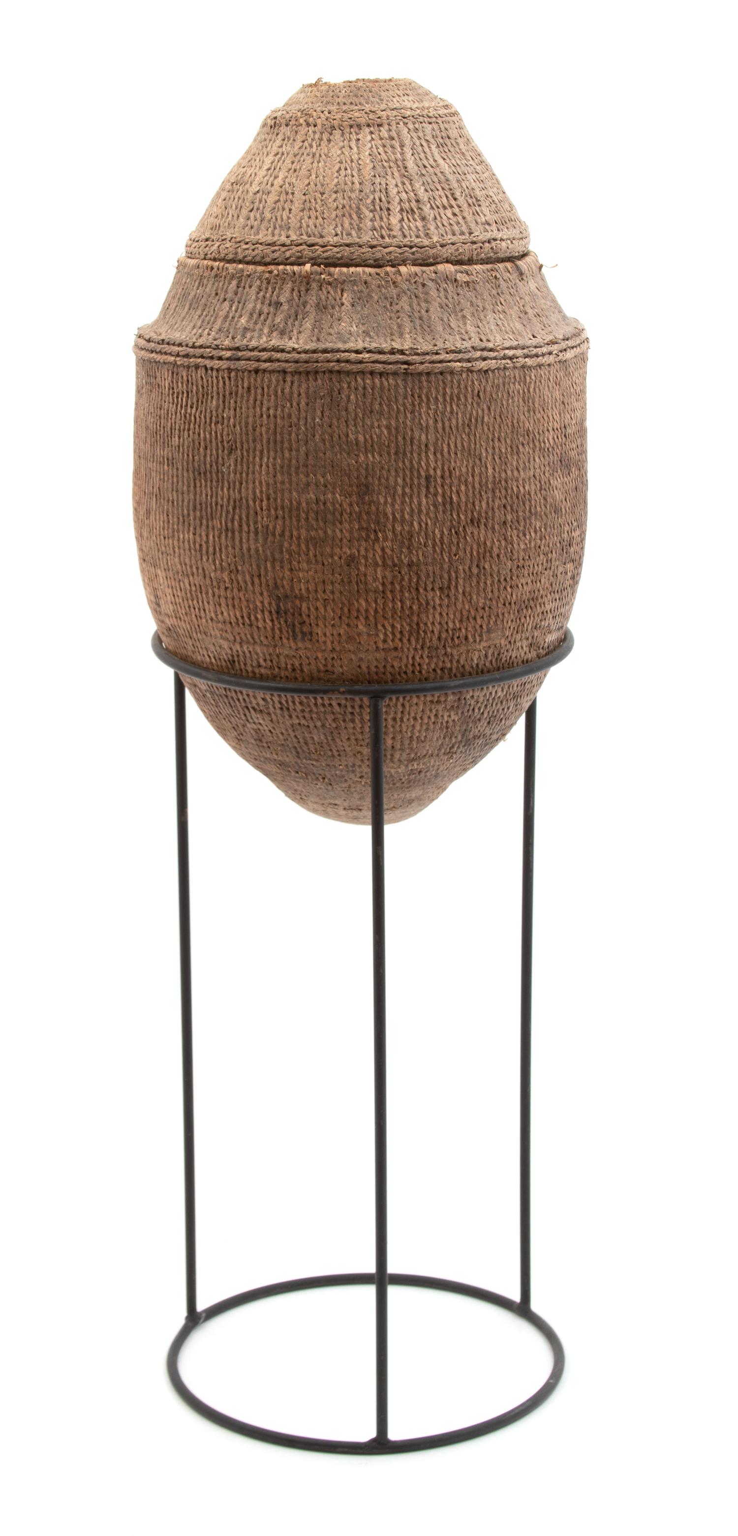 Two Ethiopian Milk Jugs Height of largest 20 1/2 inches. — 20TH CENTURY