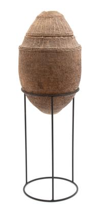 Two Ethiopian Milk Jugs Height of largest 20 1/2 inches. — 20TH CENTURY