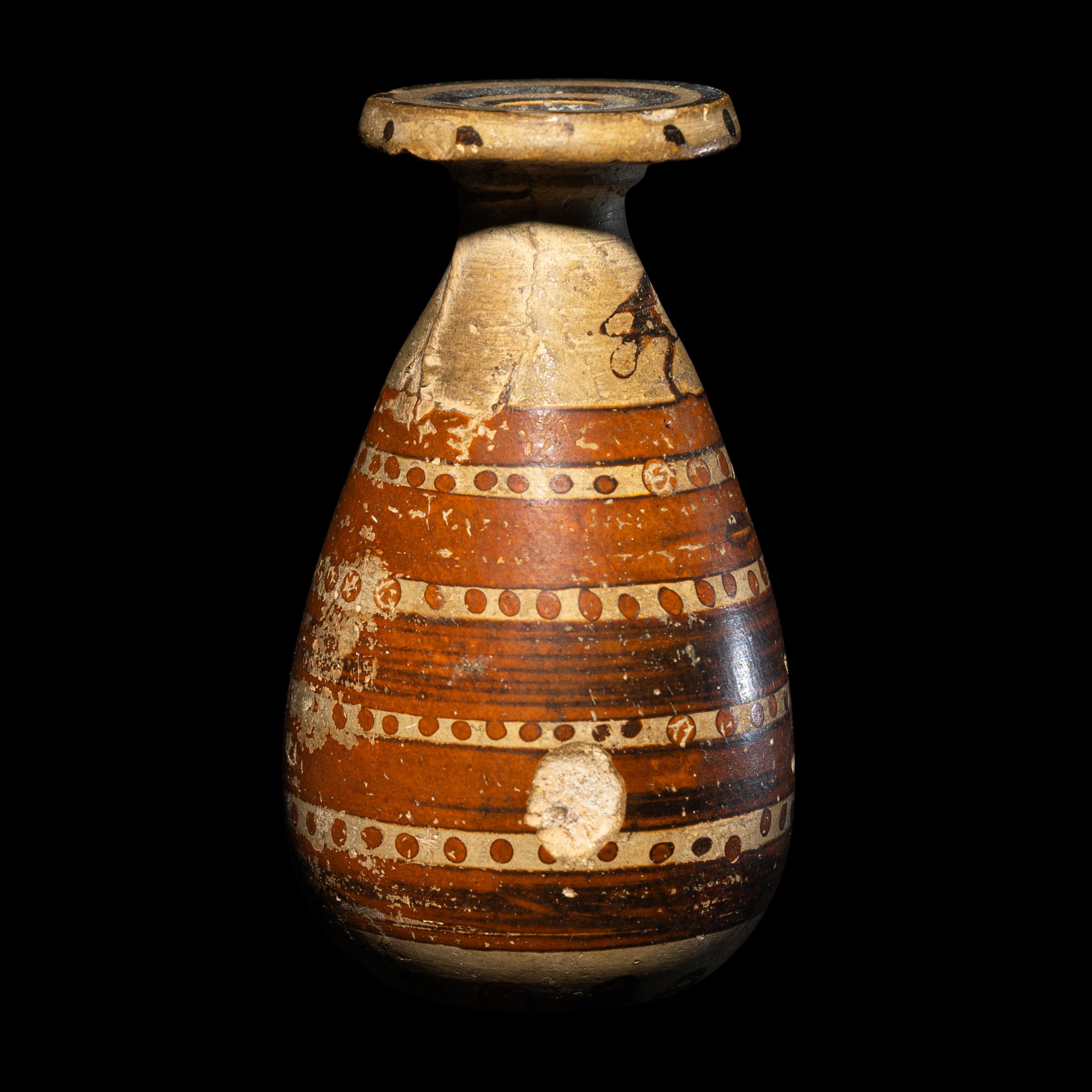 An Etrusco-Corinthian Terracotta Alabastron