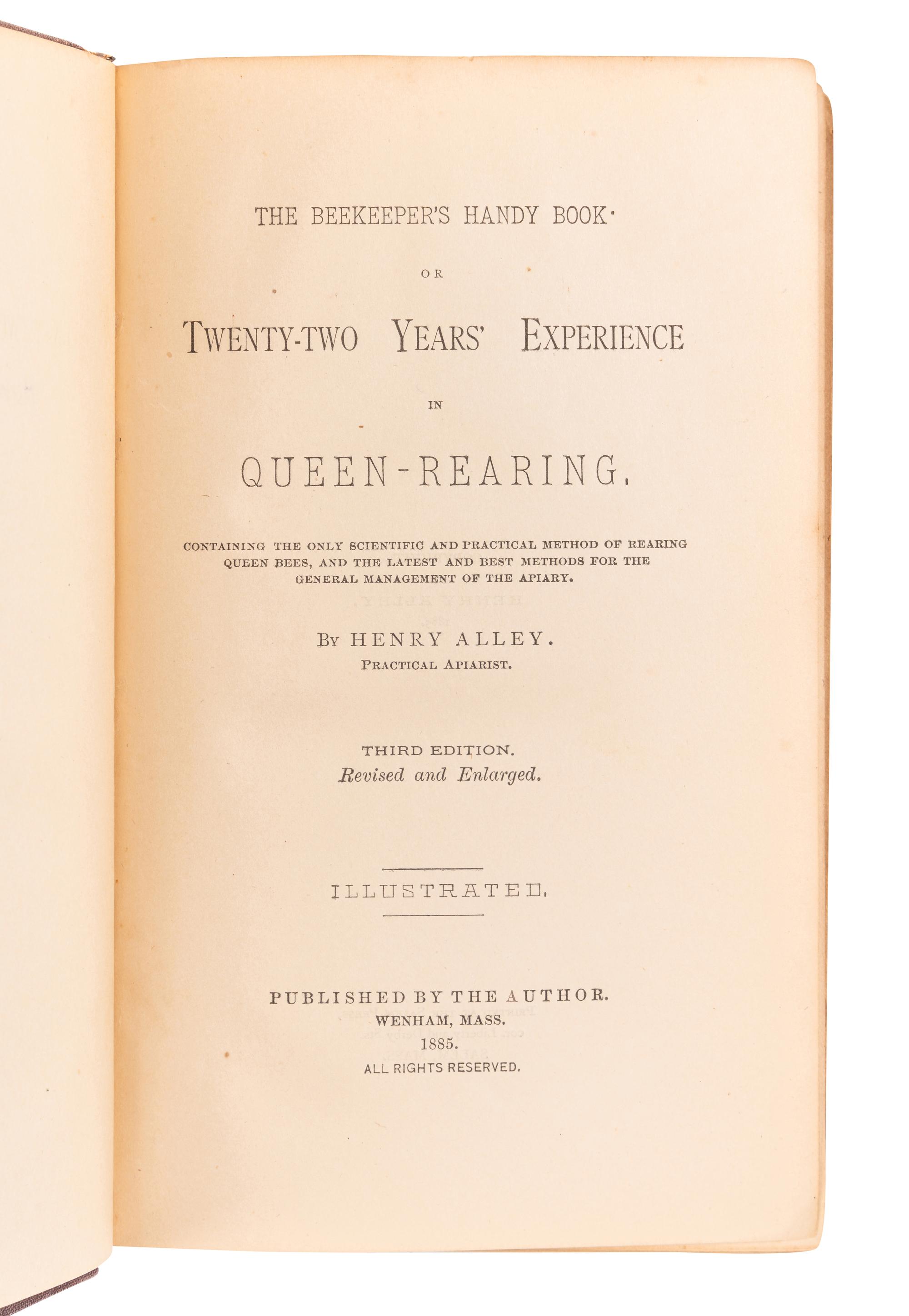 [BEES]. A group of 5 works about bees, comprising: