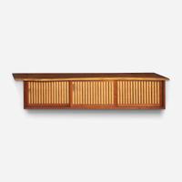 George Nakashima (American, 1905-1990) Triple Sliding-Door Hanging Wall Cabinet, New Hope, Pennsylvania, 1966