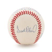 A Triple Crown Winners Multi Signed Baseball (Mickey Mantle, Frank Robinson, Ted Williams, Carl Yastrzemski)