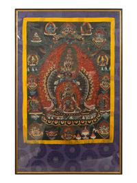 A Tibetan Buddhist Chemchok Heruka Thankgka