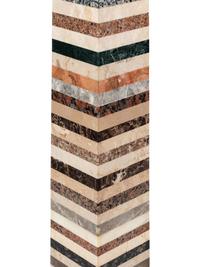 A Pair of Large Grand Tour Style Specimen Marble Obelisks