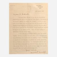 [Churchill, Winston] Churchill, Winston S. Typed Letter, signed