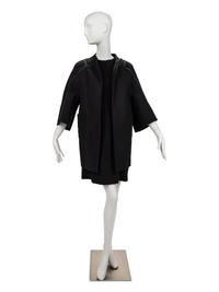Ralph Rucci Coat Trimmed with Silk Taffeta, 2000-10s
