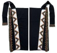 Pair of Sioux beaded wool leggings fort yates, early 20th century and later
