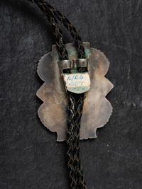 Silver and Mosaic Inlay Bolo Tie