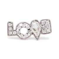 DIAMOND 'LOVE' BROOCH