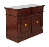 An English Tartanware Cabinet — 19TH CENTURY