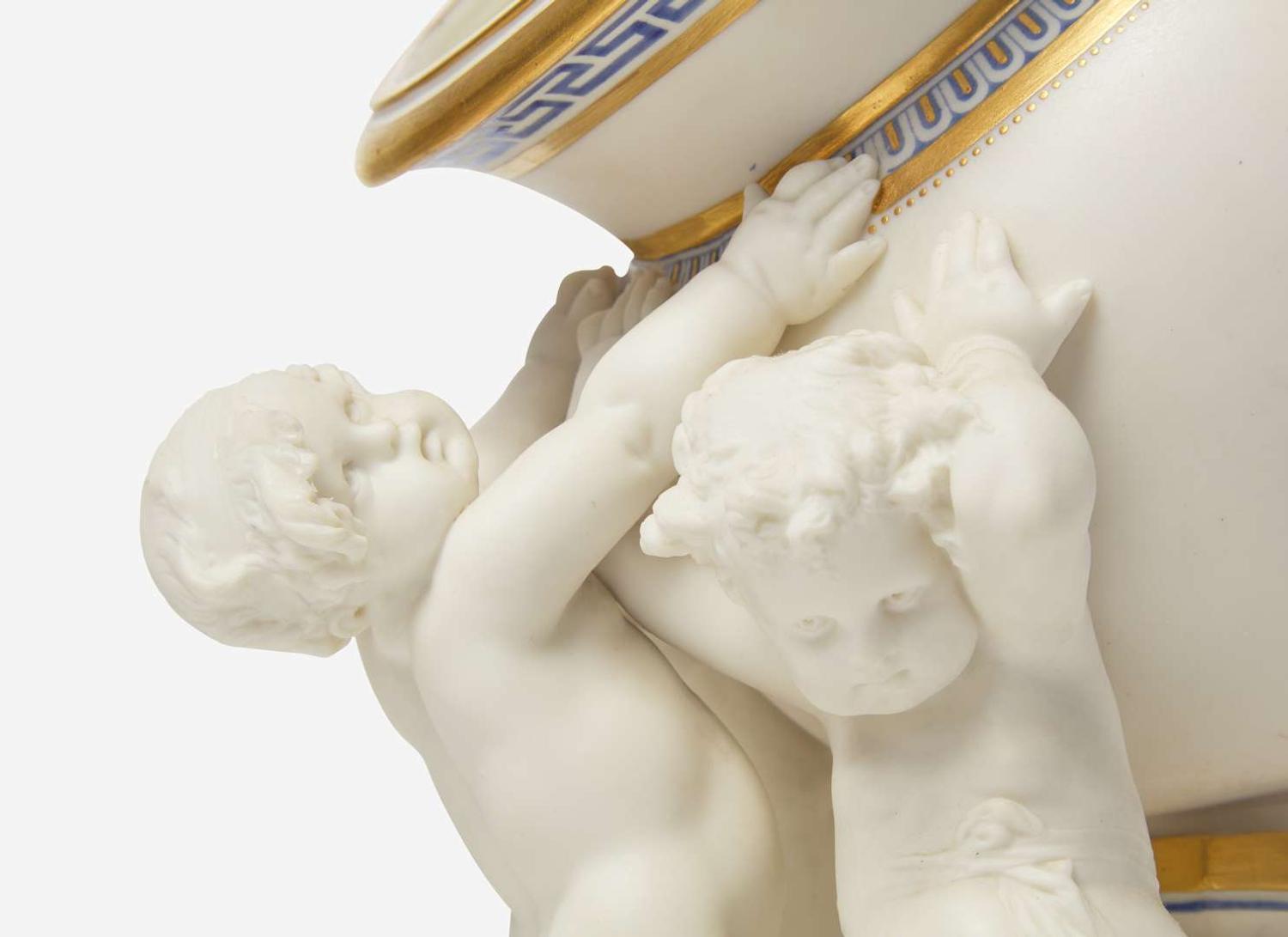 A Minton Parian Ware Figural Vase, UK, 1881