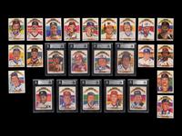 A Group of 25 1982 Donruss Diamond Kings Signed Autograph Baseball Cards Including Multiple Hall of Famers,