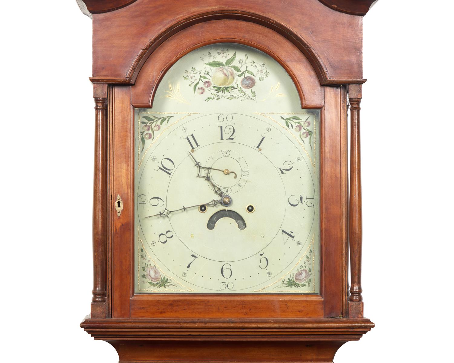 A Federal Inlaid Cherry Tall Case Clock