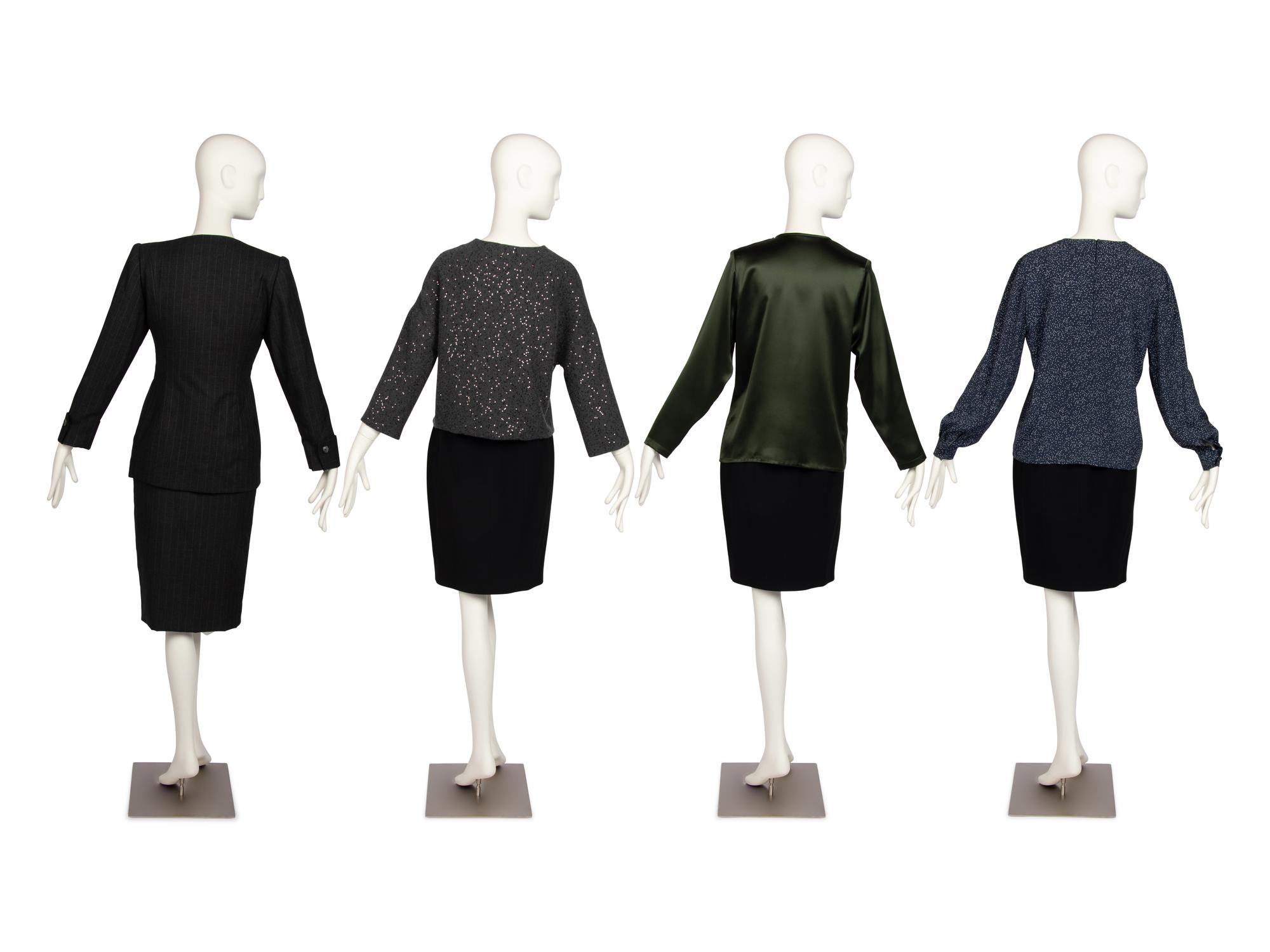 Four Designer Items, by Galanos, Valentinoo, Brunello Cucinelli, 1980-2000s