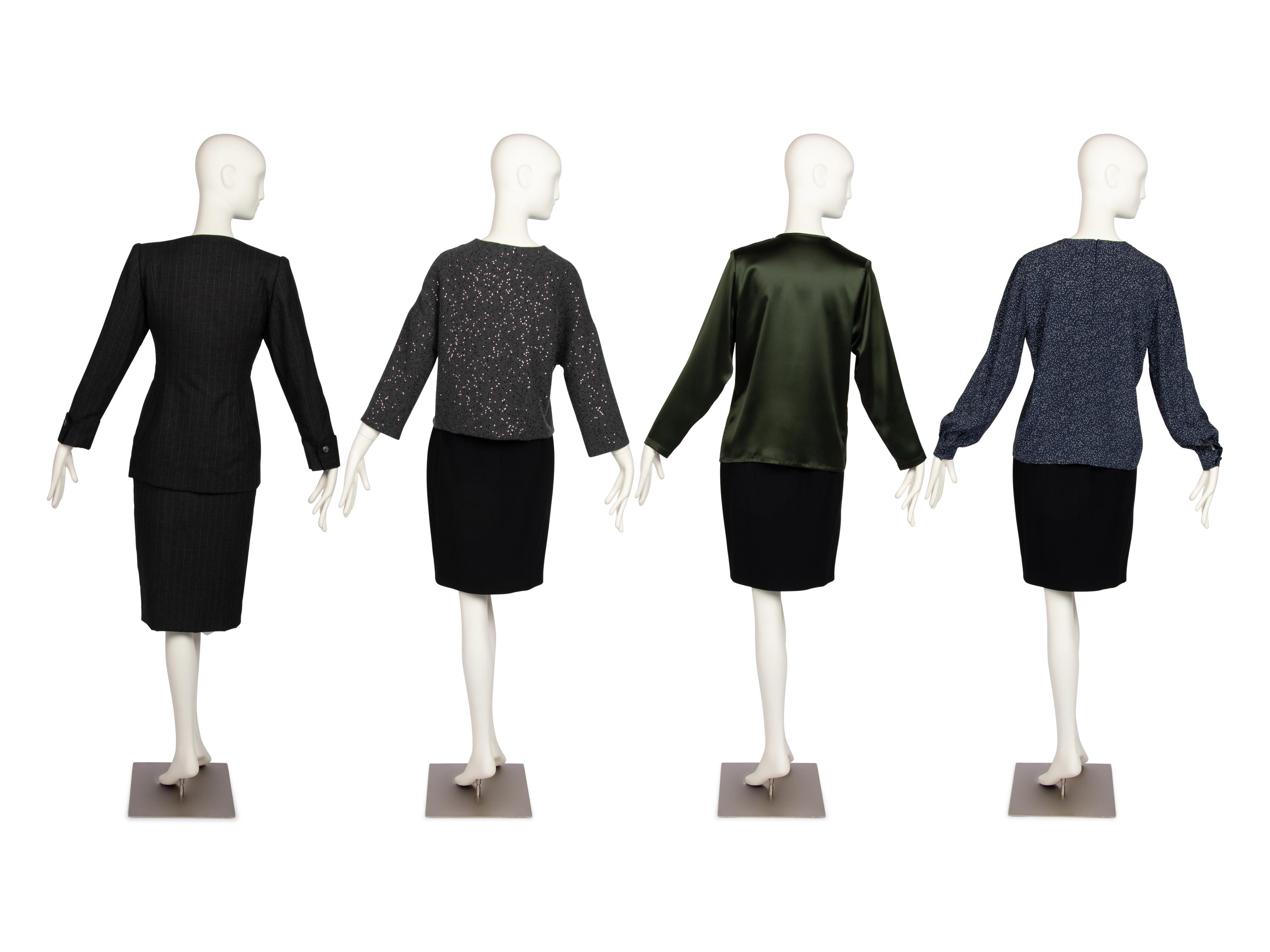 Four Designer Items, by Galanos, Valentinoo, Brunello Cucinelli, 1980-2000s