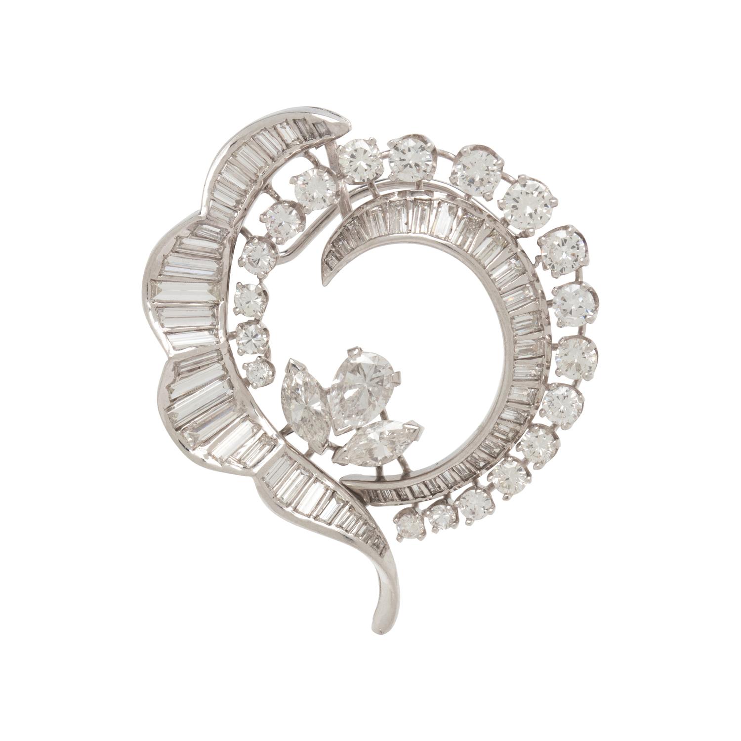 DIAMOND WREATH PENDANT/BROOCH