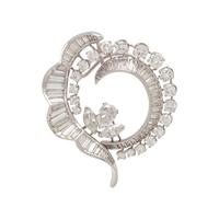 DIAMOND WREATH PENDANT/BROOCH
