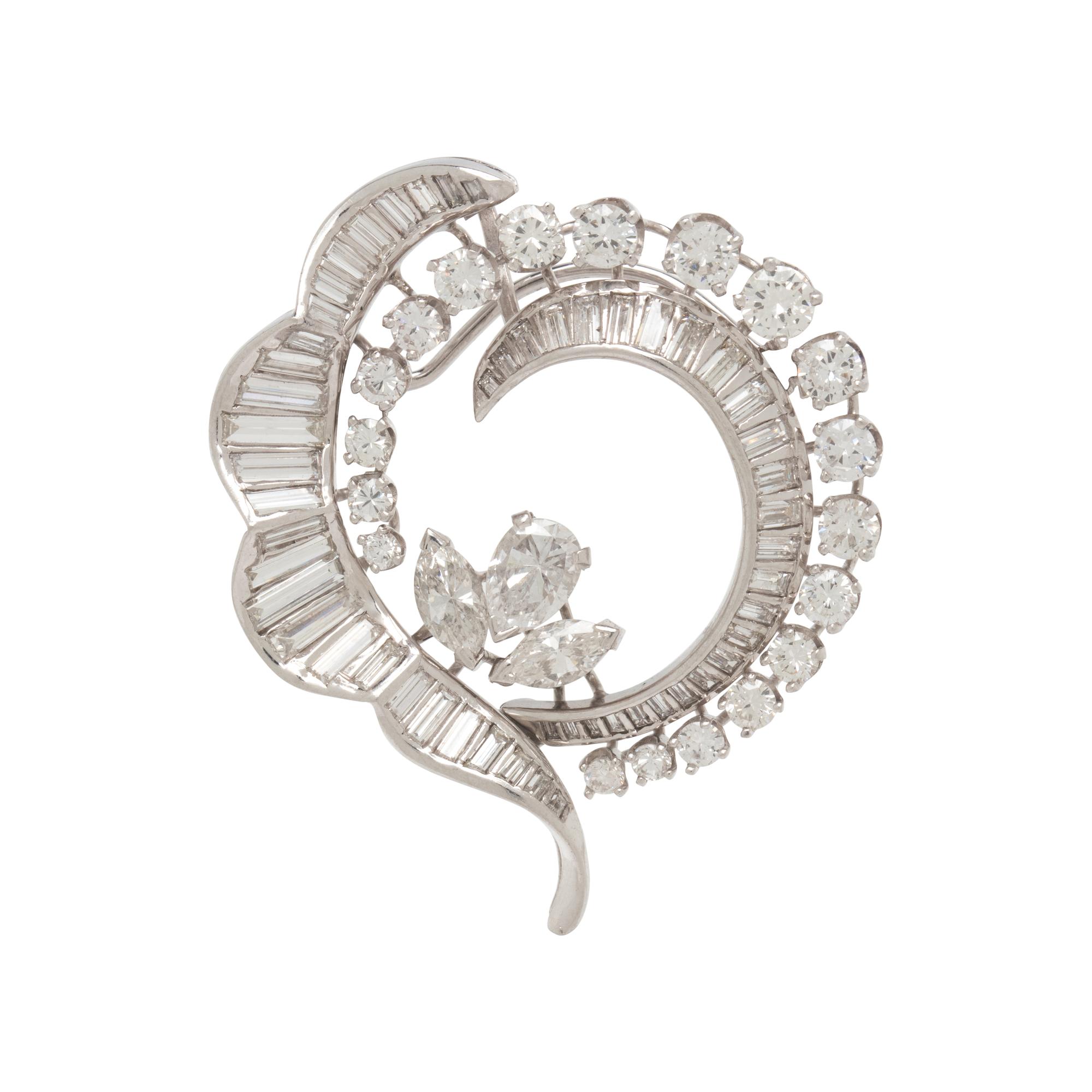 DIAMOND WREATH PENDANT/BROOCH