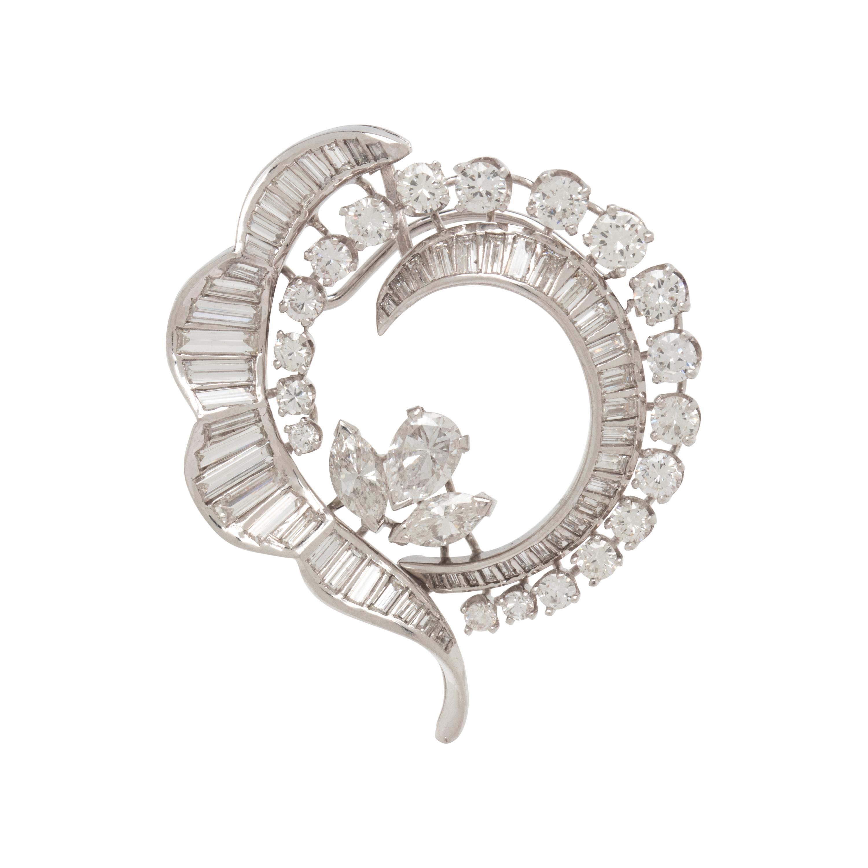 DIAMOND WREATH PENDANT/BROOCH