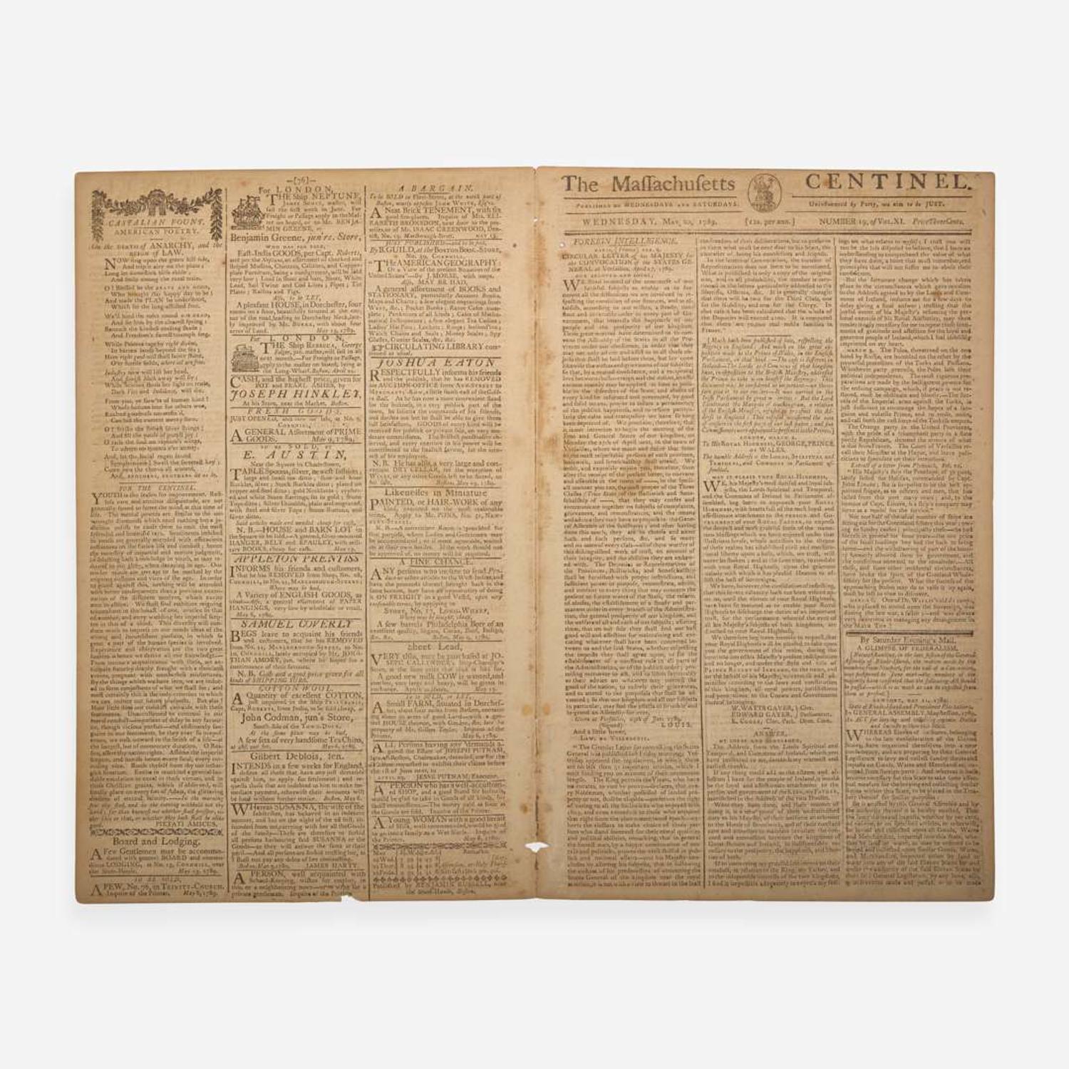 [Presidential] The Massachusetts Centinel