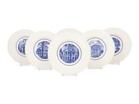 Fifteen Wedgwood Plates of University of Virginia Interest