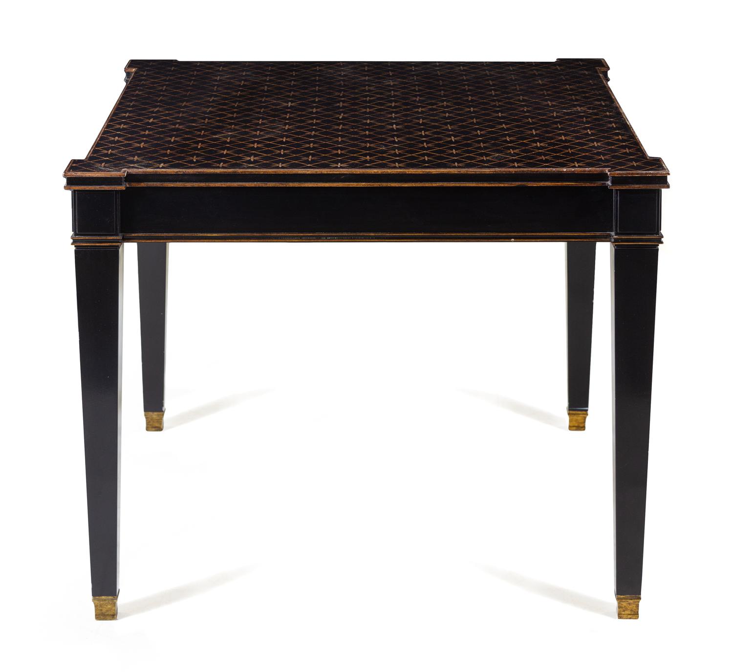 A Gilt Stencil Decorated Side Table