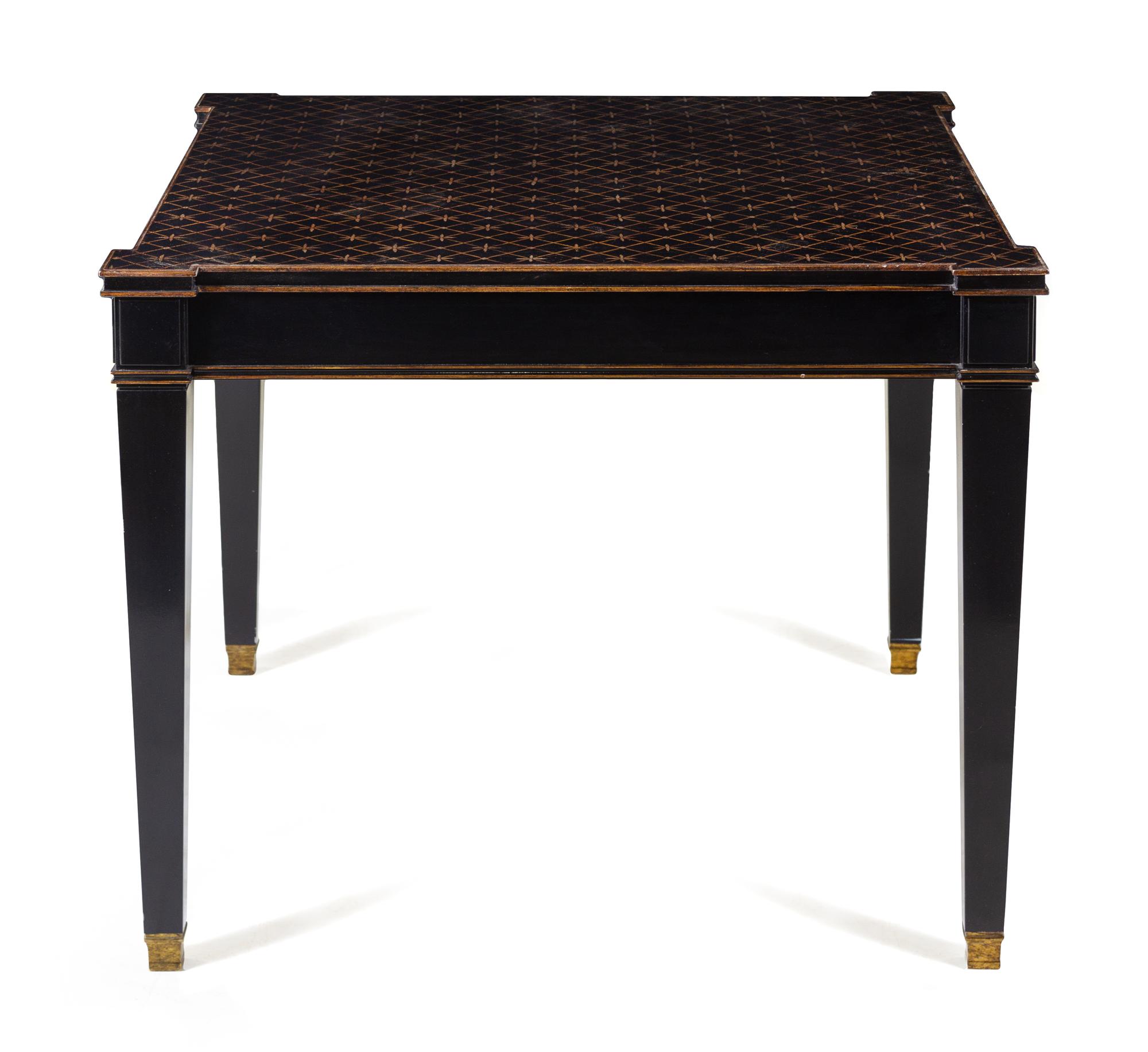 A Gilt Stencil Decorated Side Table